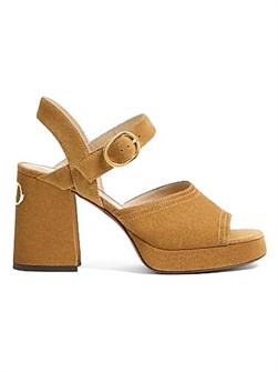 Кожаные сандалии Valentino Garavani Fawcette с платформой 100 мм и регулируемым ремешком 11012621