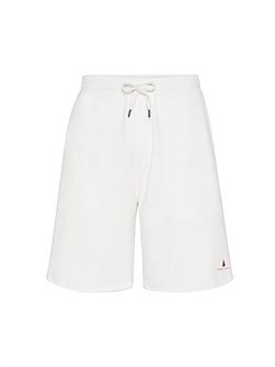 Шорты-бермуды из техно-хлопка French Terry от Brunello Cucinelli с поясом на шнурке и карманами 11013957