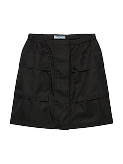 Мини-юбка Prada Re-Nylon с эластичным поясом и карманами из 100% переработанного полиамида 11009958