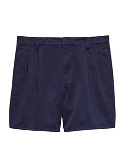 Бермуды Prada из хлопка с потайной молнией, боковыми карманами и задними карманами на кнопках 11013678