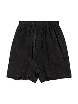 Balenciaga Итальянские шелковые жаккардовые пижамные шорты с тропическим цветочным принтом 11011664