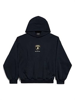 Худи средней посадки из сухого флиса с принтом на груди Balenciaga x Automobili Lamborghini, Португалия 11015893