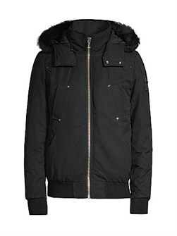 Куртка-бомбер Ballistics от Moose Knuckles с отстёгивающимся капюшоном, наполненная гусиным пухом 11019498