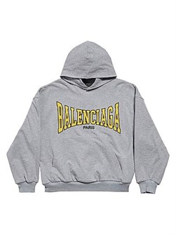 Унисекс винтажное худи с капюшоном Balenciaga из трикотажа с боксерским принтом, 100% хлопок 11021539