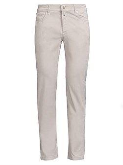 Штаны Kiton Slim-Straight с 5 карманами, 97% хлопка, застежка на молнии, Италия 11019115