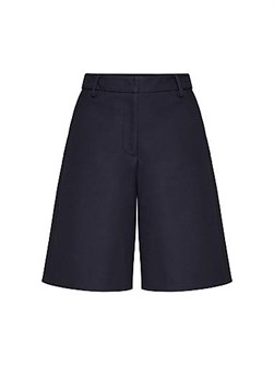 Легкие двуслойные габардиновые бермуды Valentino Garavani с застежкой на молнию и крючком, Италия 11009335