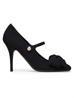 Туфли Mary-Jane Bowjane 100MM с бантом из крепа от Valentino Garavani 11023505