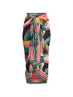 Парео Melanie с цветными блоками и завязкой от Change of Scenery, 100% вискоза 11022451