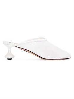 Туфли Toy Sequin на каблуке 45 мм из сетки от Loewe с яркими пайетками 11008846