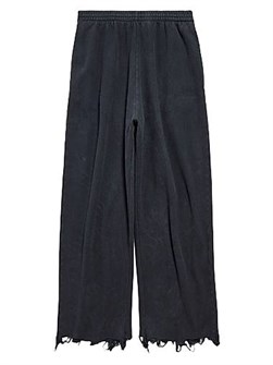 Спортивные брюки Balenciaga с принтом лака для ногтей, из хлопковой ткани, с эластичным поясом, средней посадки 11009091