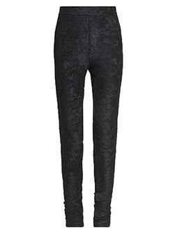 Жаккардовые леггинсы Balmain в стиле барокко с задней застежкой на молнии, 65% вискоза 11012606