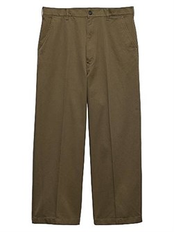 Брюки чино из хлопка Prada свободного кроя с эффектом потертости и карманами на пуговицах 11013789