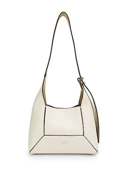 Jimmy Choo Кожаная сумка-хобо Small Diamond с регулируемым плечевым ремнём и магнитной застёжкой 11022900