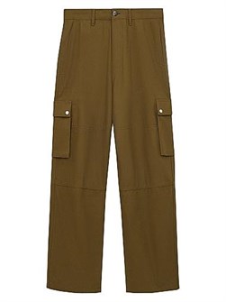 Штаны-карго из хлопкового смесового материала Loewe с боковыми карманами и пуговицей, производство Италия 11012889