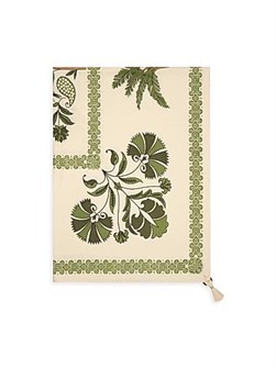 Johanna Ortiz Столовая скатерть Suzani Amazonico из 100% хлопка с геометрическим принтом пальм, размер 305 см х 200 см 11024346