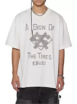 Оверсайз футболка Ksubi Sign Ekcess с коротким рукавом, 100% хлопок 10041578