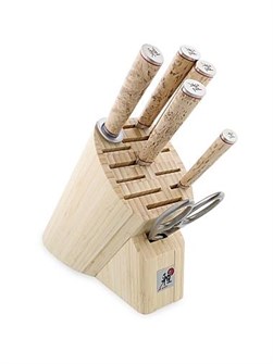 Miyabi Набор кухонных ножей на 7 предметов Birchwood SG2 из японской стали с блоком на 12 слотов 11028385