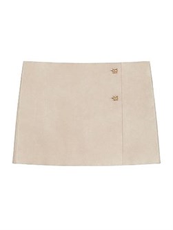 Givenchy Wrap Skirt in Suede with 4G Detail 11008906