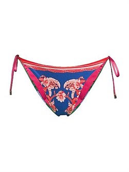Бикини Farm Rio с цветочным принтом и эластичным поясом, 84% полиамид, 16% эластан, машинная стирка 11027378