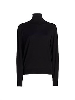 Легкий холщовый лонгслив с воротником-хомутом Heva от The Row из 100% шерсти, сделано в Италии 11009808