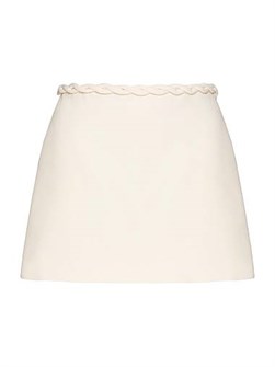 Юбка Valentino Garavani из креп-кутюр с декоративной тесьмой и молнией, Италия 11009279