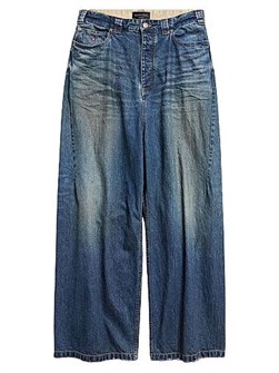 Багги-джинсы из японского хлопкового денима Balenciaga с эффектом делаве и вышивкой Unity Sport 11008664