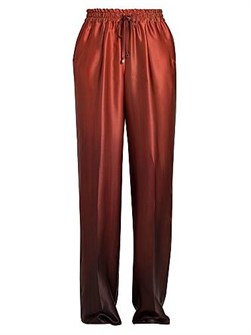 Шелковые штаны с эффектом омбре Kiton с эластичным поясом, карманами и 100% шелком 11019337