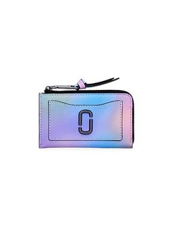 Marc Jacobs Компактный бумажник из coated-кожи с верхней молнией, размером 13 см x 7.5 см x 1.5 см, функциональный и стильный 11008127