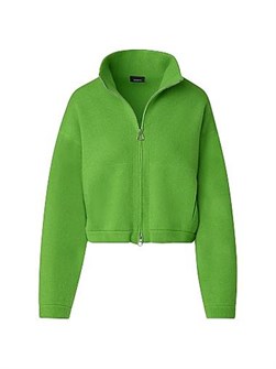 Кардиган Akris из кашемира на молнии с высоким воротником, длинными рукавами и поясом-кулиской 11012946