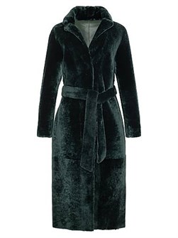 Gorski Select Shearling Lamb Coat with Belt 11020270