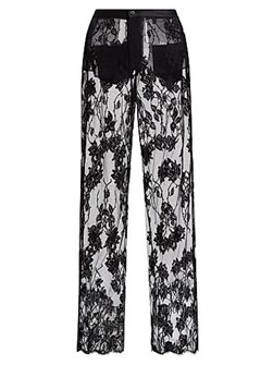 Прозрачные кружевные брюки прямого кроя с задними карманами Dominique от Kiki De Montparnasse 11029990