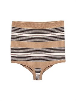 Шорты из ребристого коттона узкого кроя Prada с трикотажным логотипом, 84% хлопка 11014310