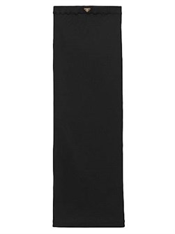 Юбка приталенная из ребристого трикотажа с металлическим треугольным логотипом Prada, Италия 11030668