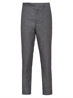 Стильные приталенные брюки Prada с накладными карманами и полоской 11011719