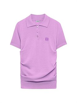 Поло-свитер Loewe из кашемировой смеси с анограммой, итальянское качество, 77% кашемира 11012258