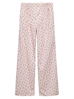 Штаны с цветочным принтом от Prada в стиле пижамных, на резинке, с запахом на пуговицах и карманами 11013549