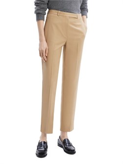 Брюки из овечьей шерсти Theory с высокой талией и зауженными штанинами, 100% новая шерсть 11024440