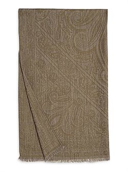 Loro Piana Жаккардовый шарф Шеразада из кашемира и шелка, 87% кашемир, 13% шелк, 75 см х 200 см 11021972