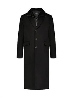 Gorski Мужское стильное пальто из шерсти Loro Piana с воротником-стойкой, роскошным ламбром и безупречным кроем. 11020264