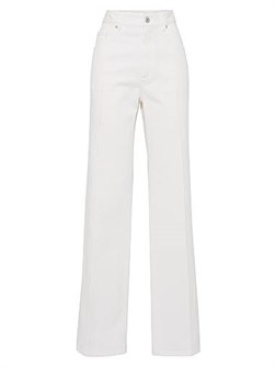 Современные свободные брюки из окрашенного денима с карманами от Brunello Cucinelli, 100% хлопок, сделано в Италии 11028538