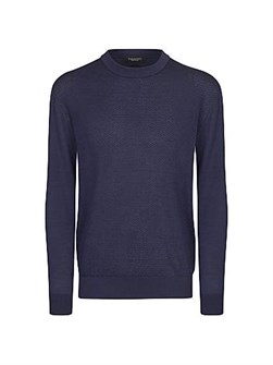 Лонгслив из 100% шёлка Stefano Ricci с рифлёными краями и аксессуаром в виде головы орла 11025998