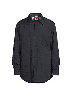 Коричневая стёганая пуховка от Thom Browne, 100% полиэстер, made in Italy 11021907