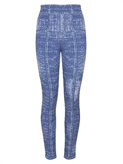 Леггинсы Trompe L',oeil Denim с логотипом Balmain и молнией, 76% вискоза, изготовлены во Франции 11025706