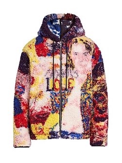 Куртка Loewe с капюшоном из шерстяной смеси, регулируемыми шнурками, карманами и застёжкой на молнии 11009906