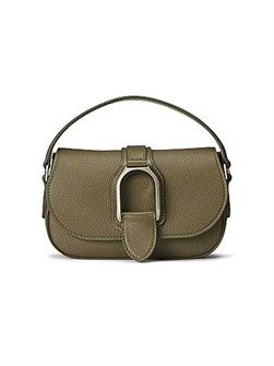 COLLECTION Ralph Lauren Миниатюрная сумка через плечо из натуральной текстурированной кожи с отстегивающимся ремнем и магнитной застежкой 11024121