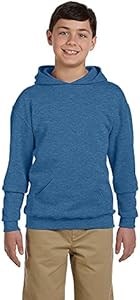 Детское худи Jerzees 50/50 с капюшоном, винтажный графитовый синий цвет, размер L 10022278