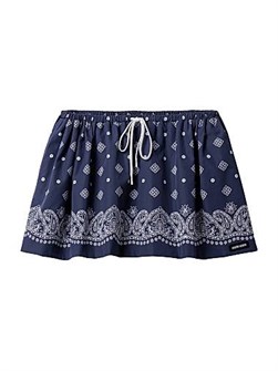 Мини-юбка Miu Miu из поплина с бандана-принтом, 100% хлопок, эластичный пояс 11014752