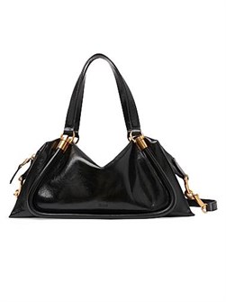 Chloe Сумка Paraty 24 из кожи с двумя ручками и подкладкой из хлопка и льна, размеры: 40,6 см x 17,8 см x 17,8 см 11018313