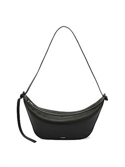 Jil Sander Сумка через плечо Knot из натуральной кожи с изогнутым силуэтом и внутренним карманом на молнии 11024621