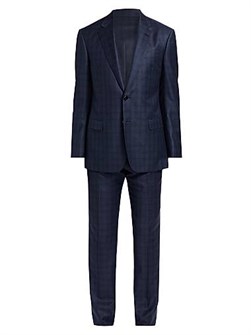 Giorgio Armani Костюм Optical с оригинальной клеткой из чистой шерсти от Джорджио Армани, Италия 11030186